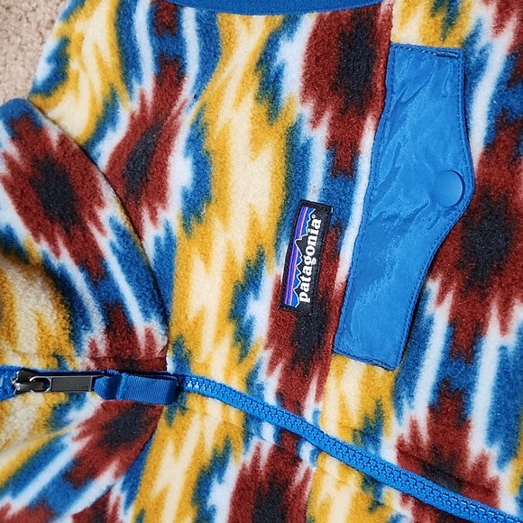 Patagonia Synchilla Aztec Fleece Vest Jacket Wild Desert Prarie Gold Women's M - Picture 4 of 11